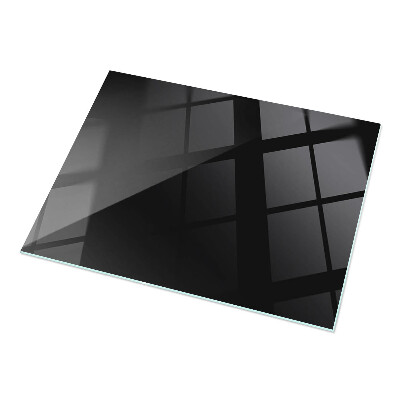 Plateau de table rectangulaire Noir uni élégant