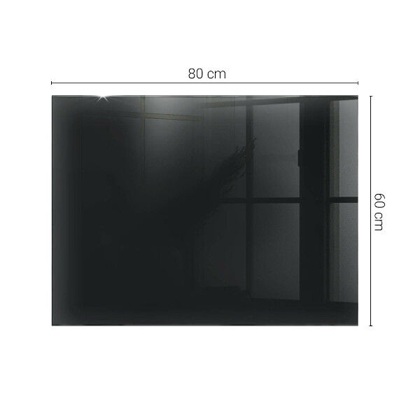 Plateau de table rectangulaire Noir uni élégant