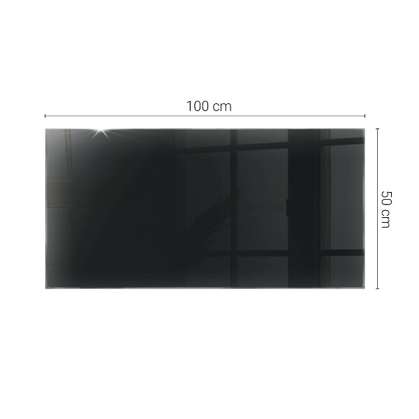 Plateau de table rectangulaire Noir uni élégant