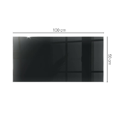 Plateau de table rectangulaire Noir uni élégant