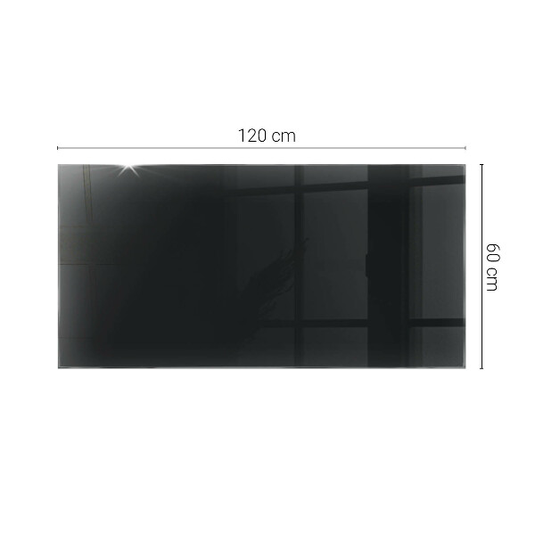 Plateau de table rectangulaire Noir uni élégant