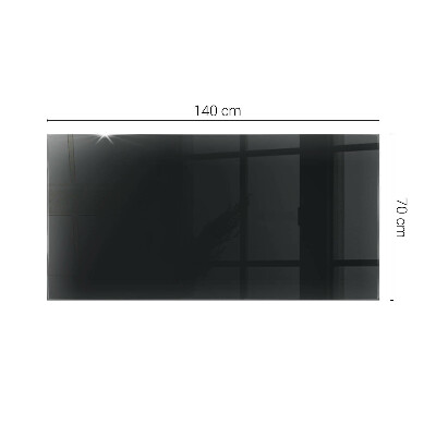 Plateau de table rectangulaire Noir uni élégant