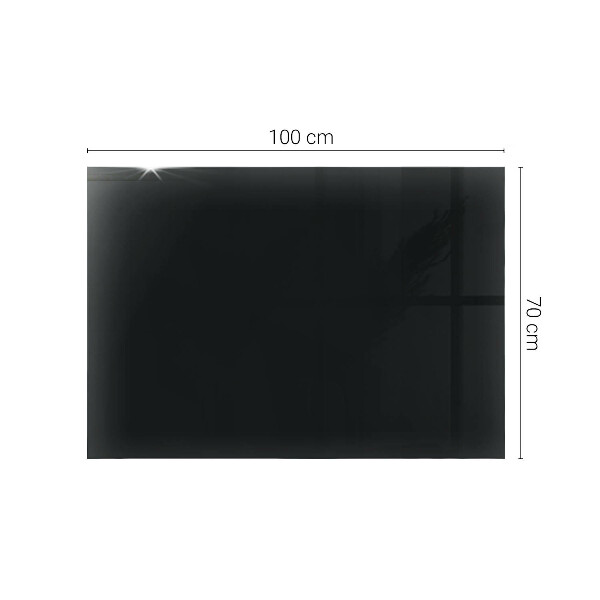 Plateau de table rectangulaire Noir uni élégant