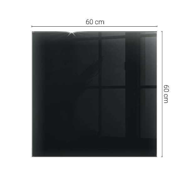 Plateau de table rectangulaire Noir uni élégant