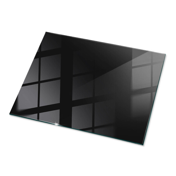 Plateau de table rectangulaire Noir uni élégant