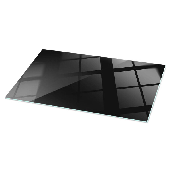 Plateau de table rectangulaire Noir uni élégant
