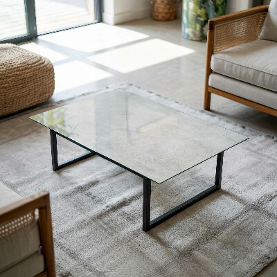 Plateau de table rectangulaire Rayures sur la surface du béton
