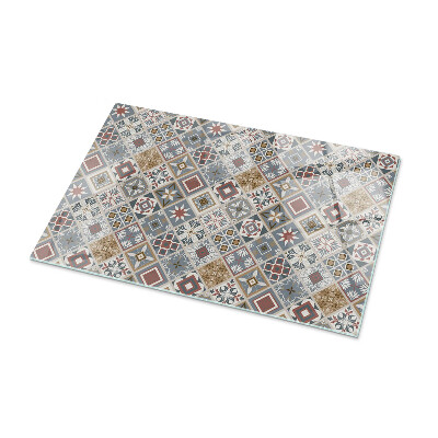 Plateau de table rectangulaire Mosaïques décoratives avec détails