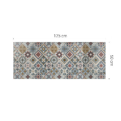 Plateau de table rectangulaire Mosaïques décoratives avec détails