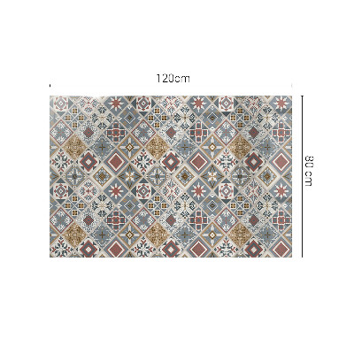 Plateau de table rectangulaire Mosaïques décoratives avec détails