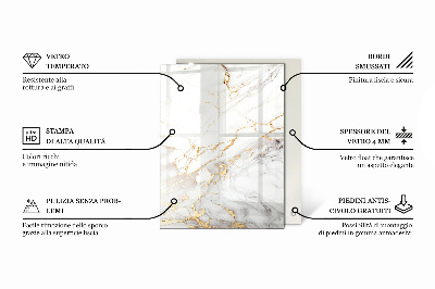 Plateau de table rectangulaire Mosaïques décoratives avec détails