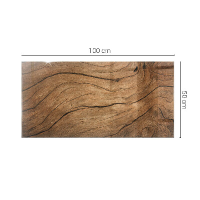 Plateau de table rectangulaire Motif de forêt élégant