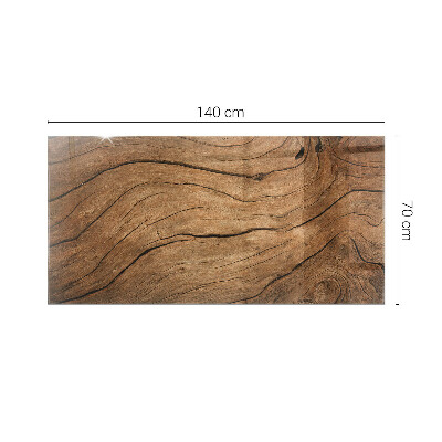 Plateau de table rectangulaire Motif de forêt élégant