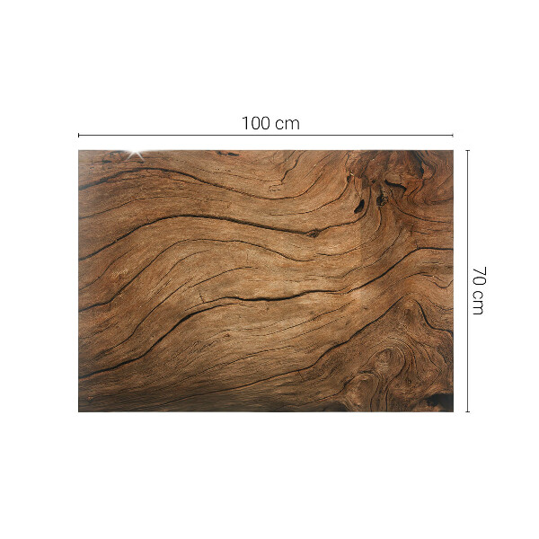 Plateau de table rectangulaire Motif de forêt élégant