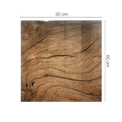 Plateau de table rectangulaire Motif de forêt élégant