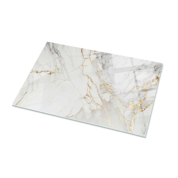 Plateau de table rectangulaire De subtiles veines de marbre