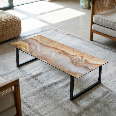 Plateau de table rectangulaire Le bois en harmonie avec la résine