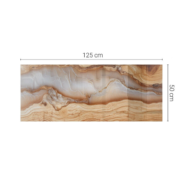 Plateau de table rectangulaire Le bois en harmonie avec la résine