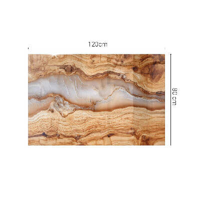 Plateau de table rectangulaire Le bois en harmonie avec la résine