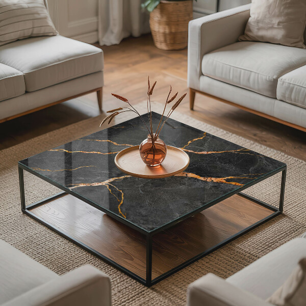 Plateau de table rectangulaire Les veines du marbre dans la conception