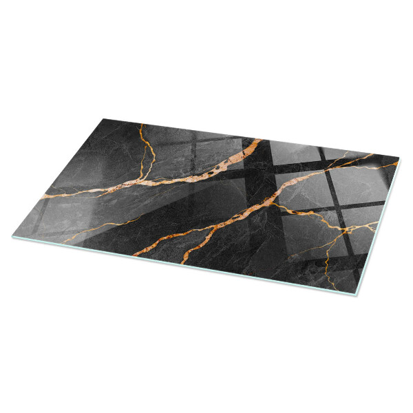 Plateau de table rectangulaire Les veines du marbre dans la conception