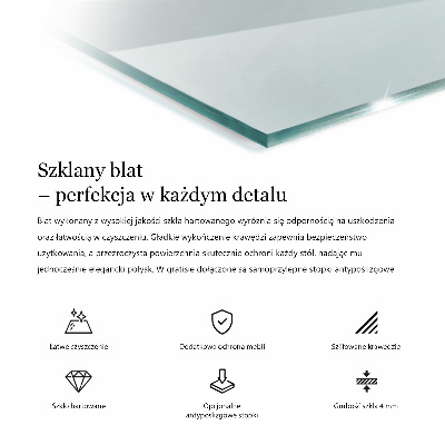 Plateau pour table rectangulaire transparent