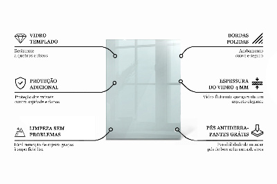 Plateau pour table rectangulaire transparent