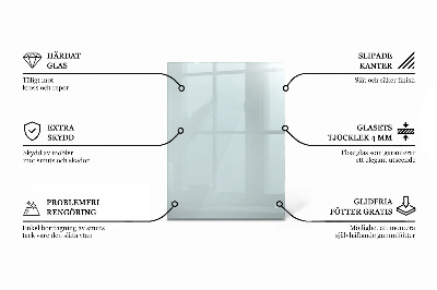 Plateau pour table rectangulaire transparent