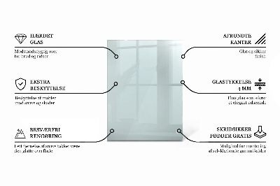 Plateau pour table rectangulaire transparent