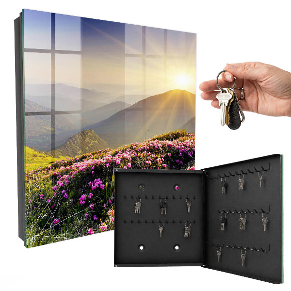 Boîte à clés decorative Lever de soleil au sommet