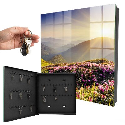 Boîte à clés decorative Lever de soleil au sommet