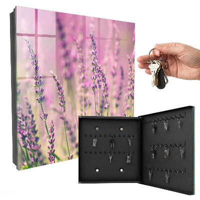 Armoire à clés murale Jardin violet