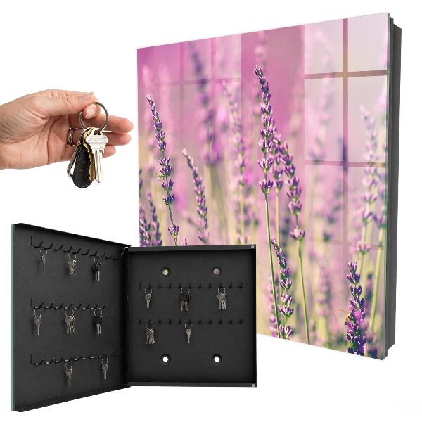 Armoire à clés murale Jardin violet