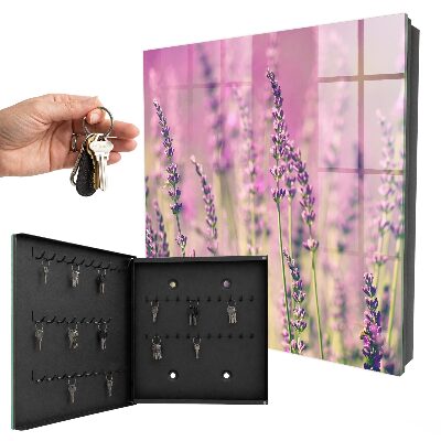 Armoire à clés murale Jardin violet