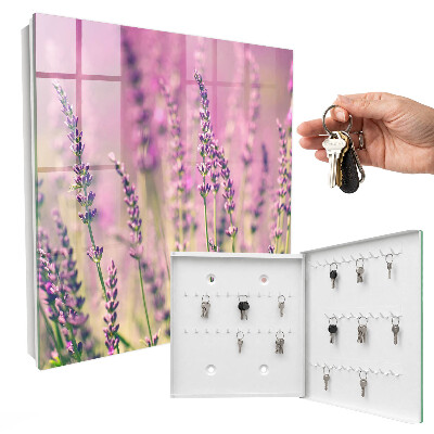 Armoire à clés murale Jardin violet