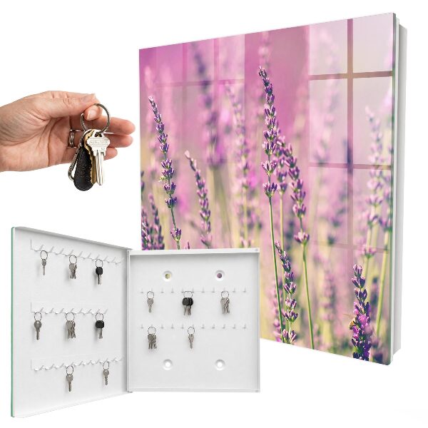 Armoire à clés murale Jardin violet