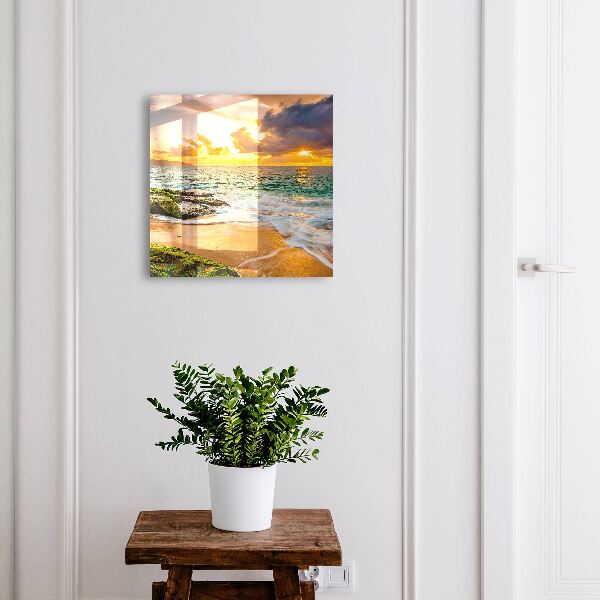 Boîte à clés decorative Coucher de soleil
