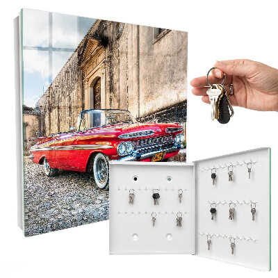 Armoire à clés murale Voiture rétro