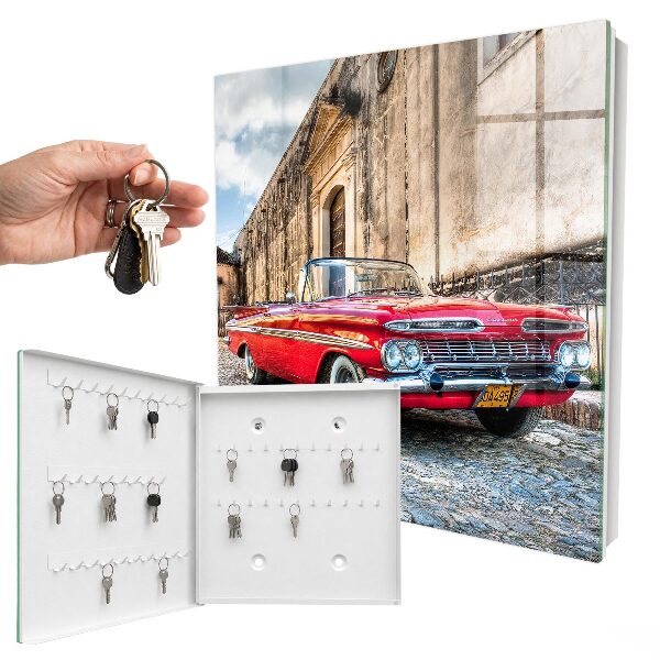Armoire à clés murale Voiture rétro