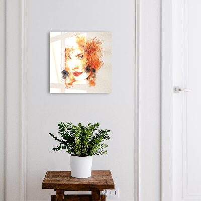 Armoire à clés murale Aquarelle de femme