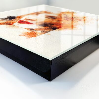 Armoire à clés murale Aquarelle de femme