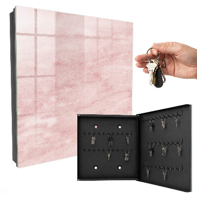 Armoire à clés murale Cravates roses