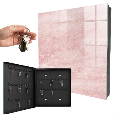 Armoire à clés murale Cravates roses