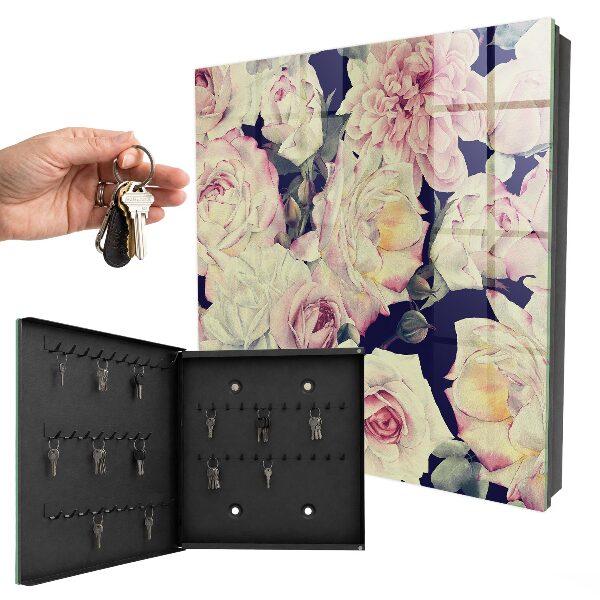 Boîte à clés decorative Élégance florale