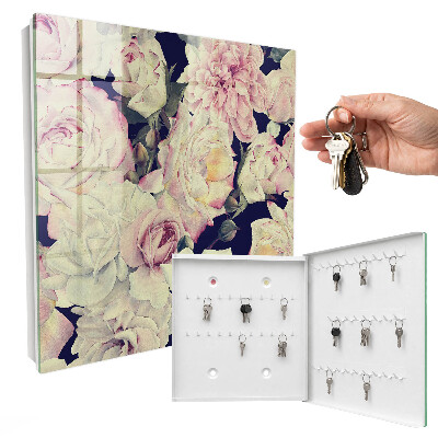 Boîte à clés decorative Élégance florale