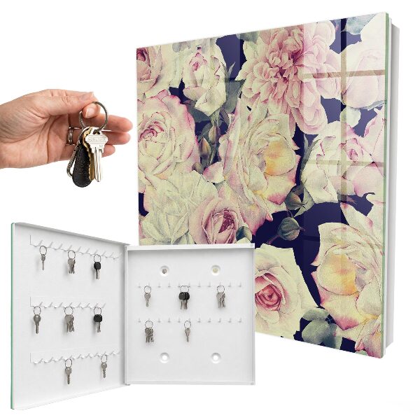 Boîte à clés decorative Élégance florale