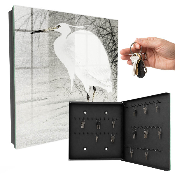 Boîte à clés decorative Héron