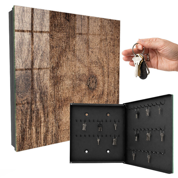 Armoire à clés murale Texture bois