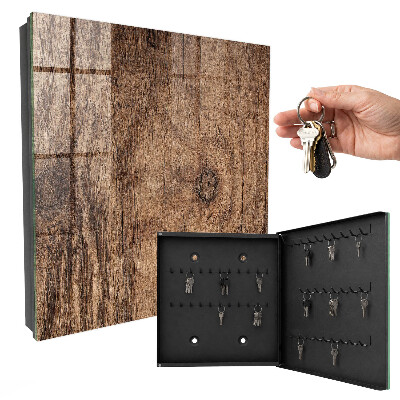 Armoire à clés murale Texture bois