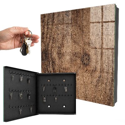 Armoire à clés murale Texture bois